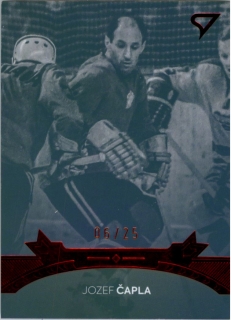 Hokejová karta Jozef Čapla Pocta legendám 2 Red B01 1 of 3