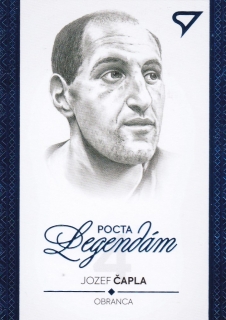 Hokejová karta Jozef Čapla Pocta legendám 2 Blue Portrét