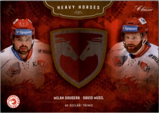 Hokejová karta Milan Doudera/David Musil OFS 2020-21 Série 1 Heavy Horses
