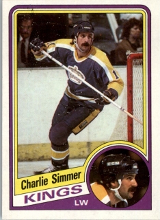 Hokejová karta Charlie Simmer Topps 1984-85 řadová č. 69