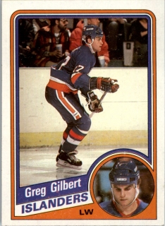 Hokejová karta Greg Gilbert Topps 1984-85 řadová č. 93