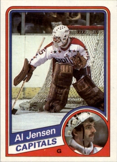 Hokejová karta Al Jensen Topps 1984-85 řadová č. 146