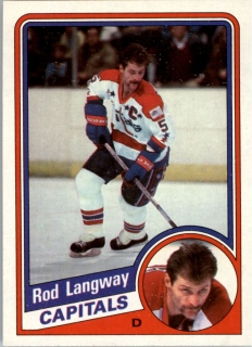 Hokejová karta Rod Langway Topps 1984-85 řadová č. 147