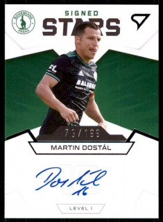Fotbalová karta Martin Dostál Fortuna Liga 21-22 S1 Signed Stars /199