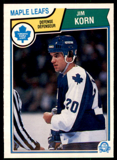 Hokejová karta Jim Korn O-Pee-Chee 1983-84 řadová č. 335