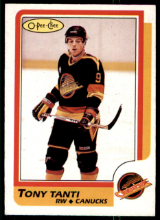 Hokejová karta Tony Tanti O-Pee-Chee 1986-87 řadová č. 120