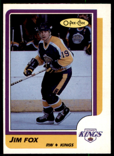 Hokejová karta Jim Fox O-Pee-Chee 1986-87 řadová č. 215