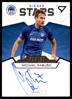 Fotbalová karta Michael Rabušic Fortuna Liga 21-22 S1 Signed Stars 70/199 S1-MR