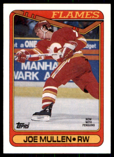 Hokejová karta Joe Mullen Topps 1990-91 řadová č. 218