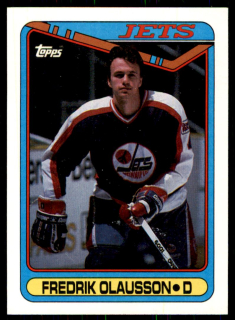 Hokejová karta Fredrik Olausson Topps 1990-91 řadová č. 242