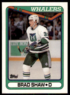 Hokejová karta Brad Shaw Topps 1990-91 řadová č. 279