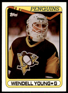 Hokejová karta Wendell Young Topps 1990-91 řadová č. 309