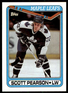 Hokejová karta Scott Pearson Topps 1990-91 řadová č. 356