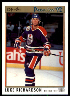 Hokejová karta Luke Richardson OPC Premier 1991-92 řadová č. 46