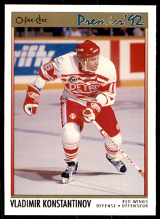 Hokejová karta Vladimir Konstantinov OPC Premier 1991-92 Rookie č. 118