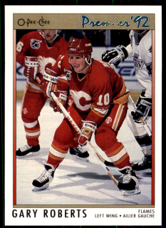 Hokejová karta Gary Roberts OPC Premier 1991-92 řadová č. 126