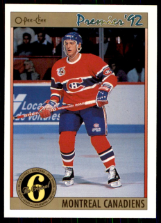 Hokejová karta Alain Cote OPC Premier 1991-92 řadová ORIG6 č. 188