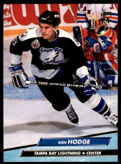 Hokejová karta Ken Hodge Fleer Ultra 1992-93 řadová č. 411