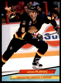 Hokejová karta Adrien Plavsic Fleer Ultra 1992-93 řadová č. 428