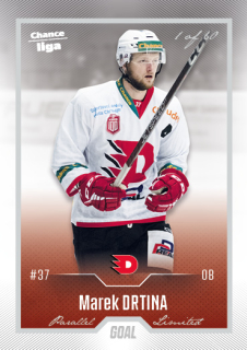 Hokejová karta Marek Drtina Goal S1 2022-23 Silver 1 of 60 č. 149