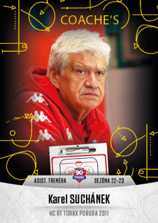 Hokejová karta Karel Suchánek Goal S1 2022-23 Coache's č. 20
