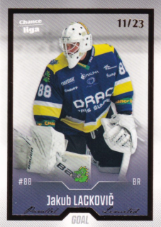 Hokejová karta Jakub Lackovič Goal S1 2022-23 Gold 11/23 č. 173
