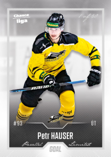 Hokejová karta Petr Hauser Goal Cards 2022-23 Série 2 Silver karta č.244