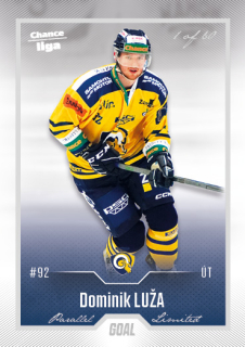 Hokejová karta Dominik Luža Goal Cards 2022-23 Série 2 Silver karta č.400