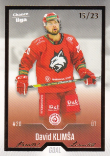 Hokejová karta David Klimša Cards 2022-23 Série 2 Gold č.338