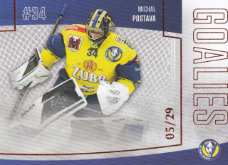 Hokejová karta Michal Postava Goal S2 2022-23 Goalies 05/29 č. 28