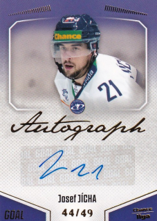 Hokejová karta Josef Jícha Goal Cards 2022-23 Série 2 Autographed č.114
