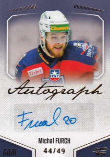 Hokejová karta Michal Furch Goal Cards 2022-23 Série 2 Autographed č.117