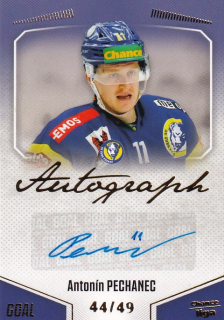 Hokejová karta Antonín Pechanec Goal Cards 2022-23 Série 2 Autographed č.125
