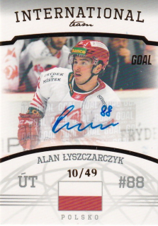 Hokejová karta Alan Lyszczarczyk Goal S2 2022-23 International Team Auto