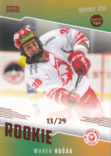 Hokejová karta Marek Ročák Goal S2 2022-23 Rookie 13/29 č. 13