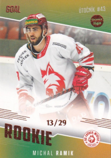 Hokejová karta Michal Ramik Goal S2 2022-23 Rookie 13/29 č. 14