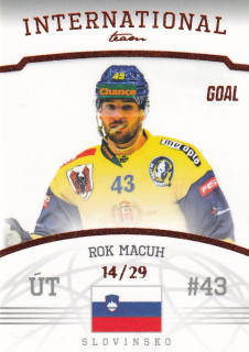 Hokejová karta Rok Macuh Goal S2 2022-23 International Team 14/29 č. 5