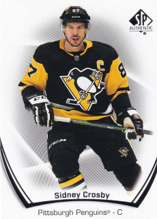 Hokejová karta Sidney Crosby UD SP Authentic 2021-22 řadová č. 87