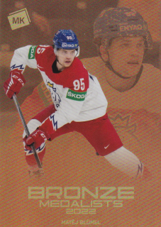 Hokejová karta Matěj Blumel Moje kartičky 2022 Bronze Medalists č. BM-12