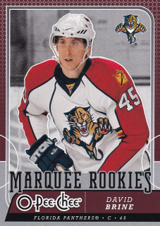 Hokejová karta David Brine OPC 2008-09 Marquee Rookies č. 530