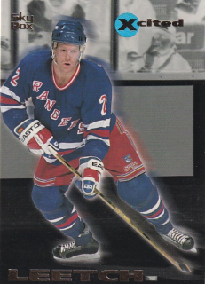 Hokejová karta Brian Leetch SkyBox 1994-95 Xcited č. 6 of 20