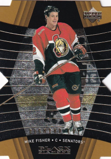 Hokejová karta Mike Fisher UD Black Diamond 2000-01 Diamond Cut č. 61