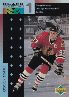 Hokejová karta Doug Gilmour UD Black Diamond 1998-99 Myriad /1500 č. M25 Level 1