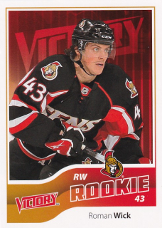 Hokejová karta Roman Wick UD Victory 2011-12 Rookie č. 235