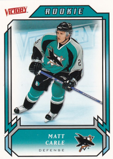 Hokejová karta Matt Carle UD Victory 2006-07 Rookie č. 219