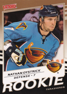 Hokejová karta Nathan Oystrick UD Victory 2008-09 Rookie č. 307