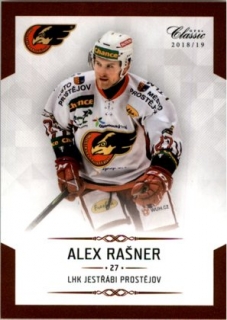Hokejová karta Alex Rašner OFS Chance Liga 2018-19 řadová karta č. 128