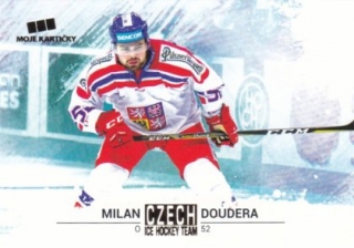 Hokejová karta Milan Doudera Czech Ice Hocky Team 2018 Gold Parallel