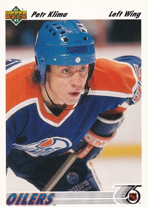 Hokejová karta Petr Klíma Upper Deck 1991-92 řadová č. 111
