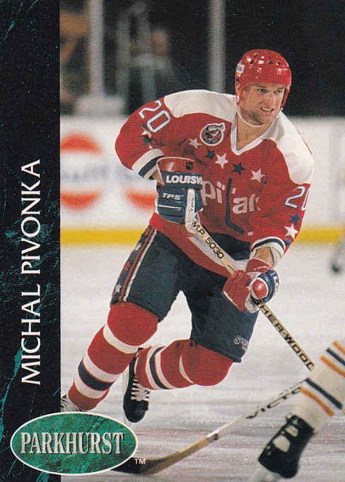 Hokejová karta Michal Pivoňka Parkhurst 1992-93 řadová č. 432